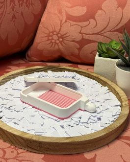 White & Pink Diamond Art Tray