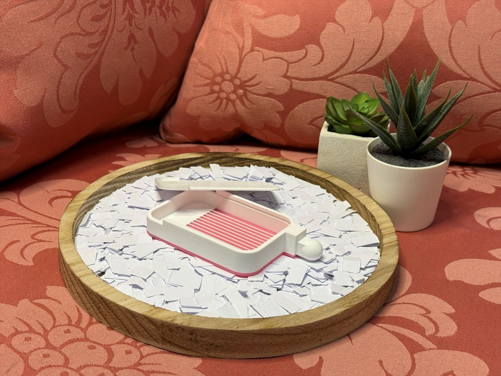 White & Pink Diamond Art Tray - Image 7