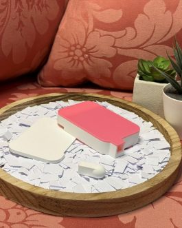 White & Pink Diamond Art Tray