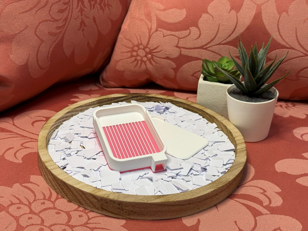 White & Pink Diamond Art Tray - Image 3
