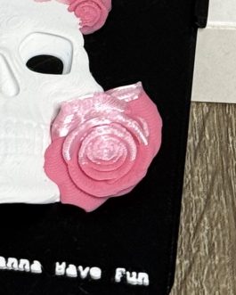 Wonky – Skull & Roses Tray – Silk Rose